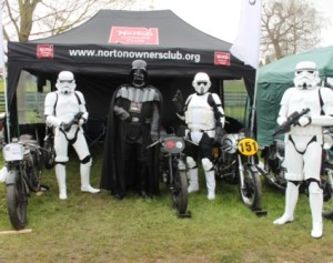 Darth Vader and his men looking after our sbikes